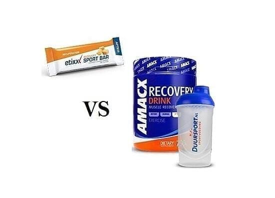 Erholungsgetränk VS Erholungsriegel Erholungsgetränk VS Erholungsriegel