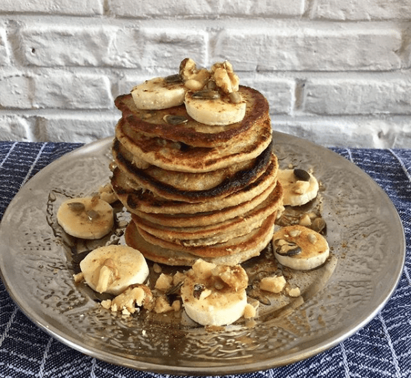 Rezept Amerikanische Bananen-Haferflocken-Pfannkuchen Rezept Amerikanische Bananen-Haferflocken-Pfannkuchen