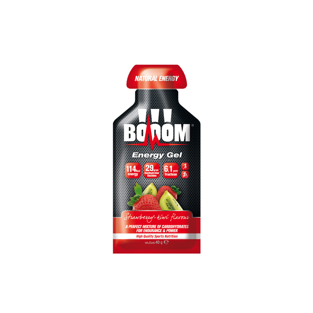 BOOOM - Energy Gel - Erdbeere &amp; Kiwi - Ausdauersport - Sport Ausdauer