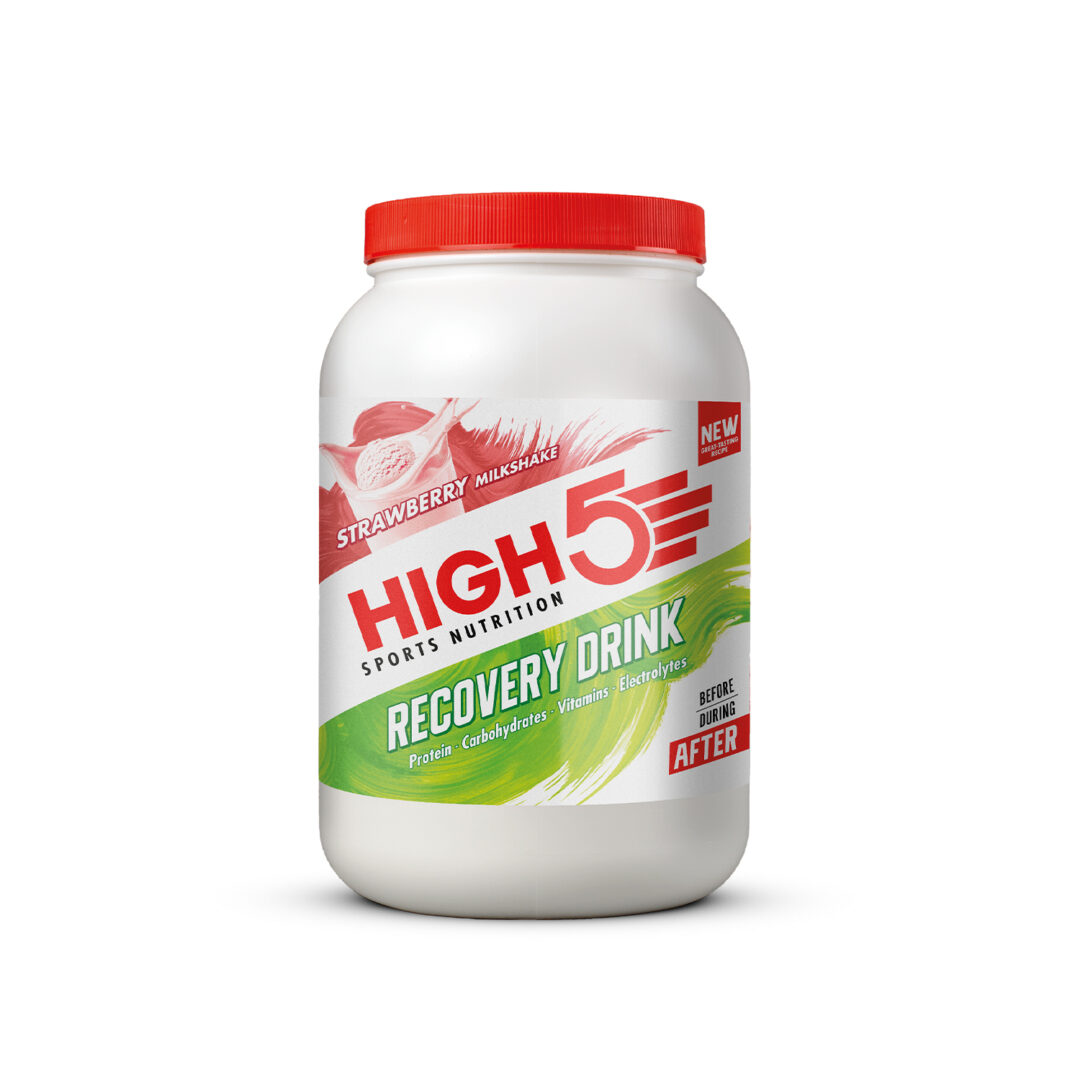 High5 - Recovery Drink 1.6kg - Erdbeer-Milchshake - Ausdauersport - Ausdauersport