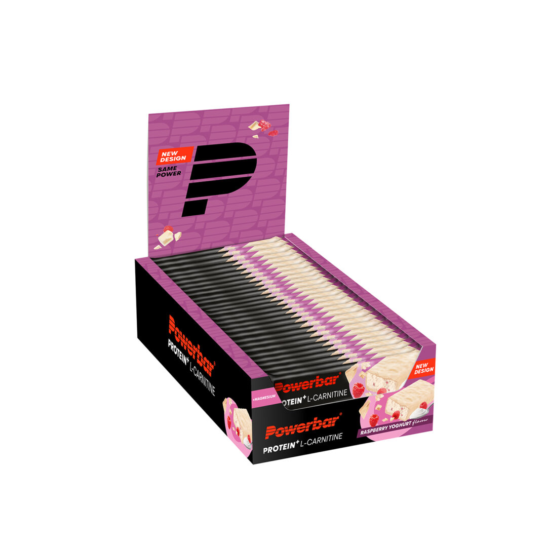 Powerbar Protein L-Carnitin Riegel 30x 35 gr (Display) - Himbeer-Joghurt - Ausdauersport - Sport Ausdauer