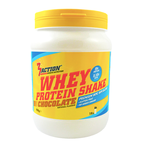 3Action - Whey Protein Shake 450gr - Schokolade - Ausdauersport - Sport Ausdauer