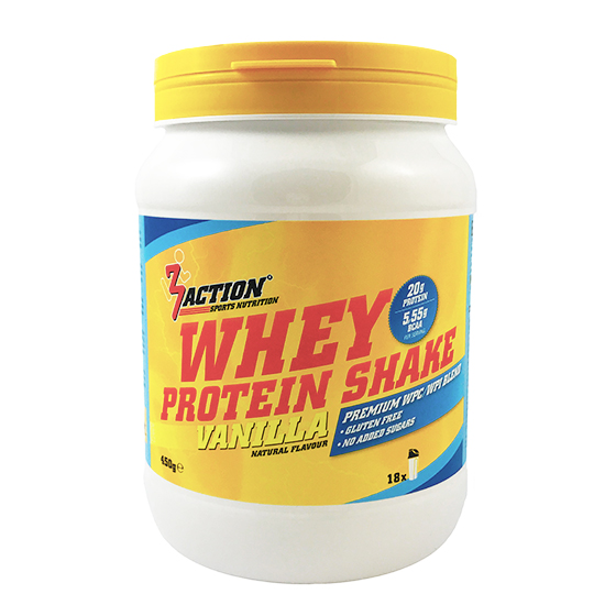 3Action - Whey Protein Shake 450gr - Vanille - Ausdauersport - Sport Ausdauer