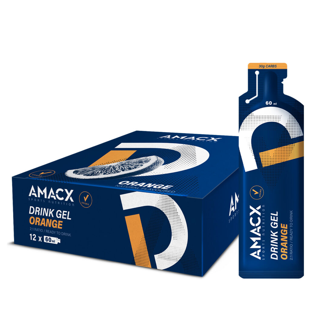 Amacx Drink Gel 60 ml - Display - Orange - Ausdauersport