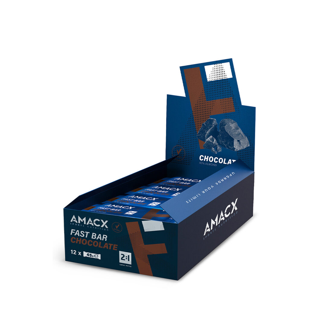 Amacx Fast Bar 45 gr - Display - Schokolade - Ausdauersport
