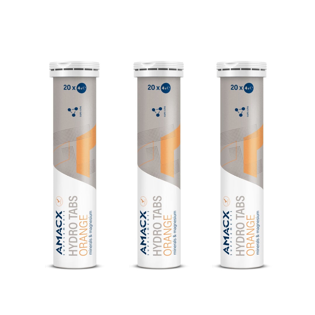 Amacx Hydro Tabs 20x4gr - 2+1 FREE - Orange - Ausdauersport