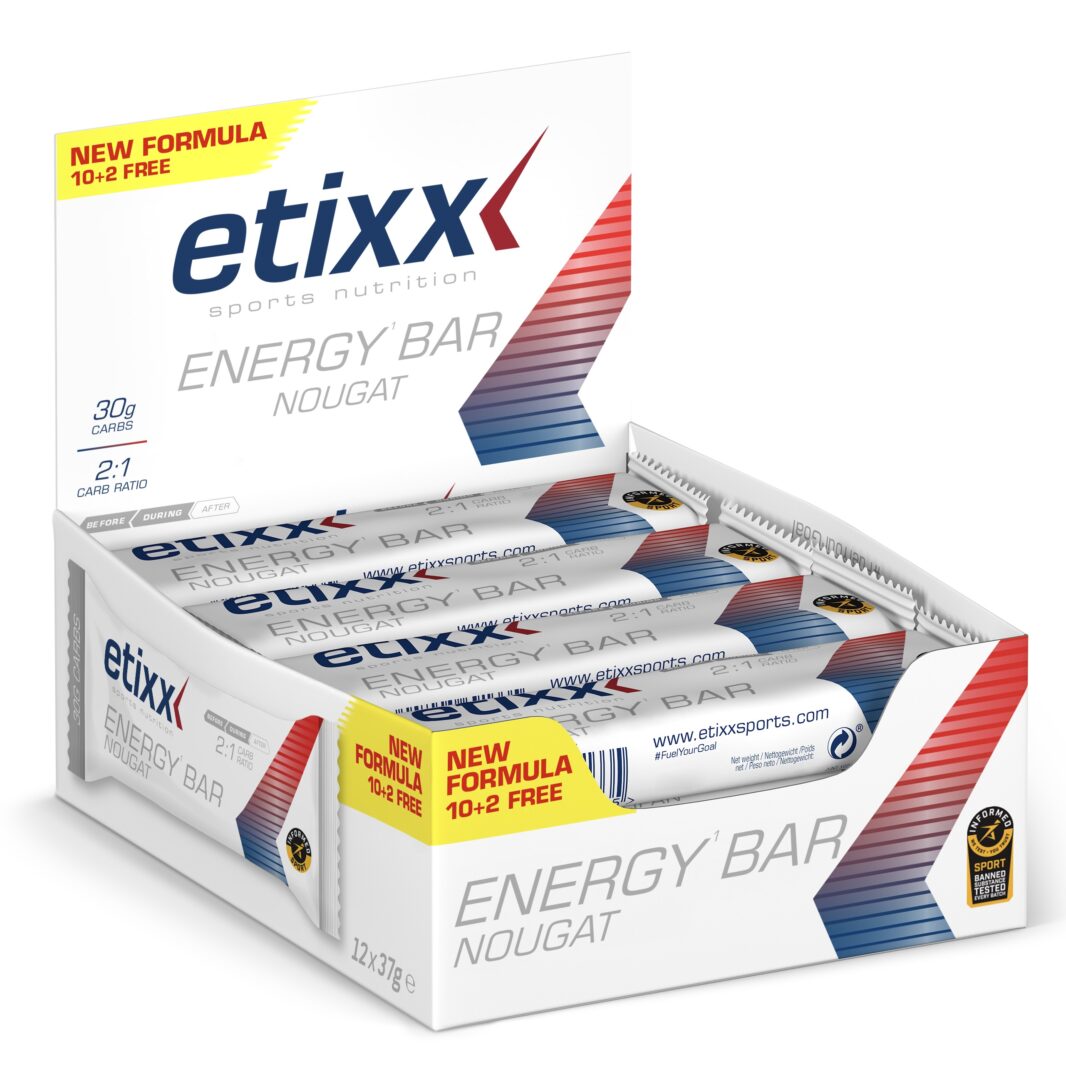 Etixx - Energy Nougat Riegel 40gr 12 Stück (Display) - Ausdauersport - Ausdauersport
