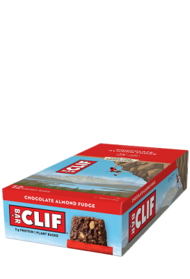 Clif Bar Anzeige Schokolade-Mandel-Karamell