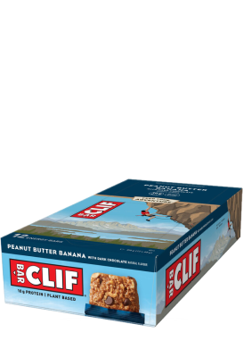 Clif Bar Display Erdnussbutter-Banane mit Zartbitterschokolade