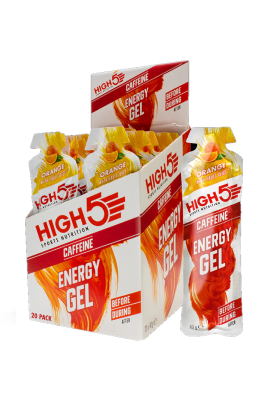 High 5 - Energy Gel Koffein 40 gr -Orange - Ausdauersport