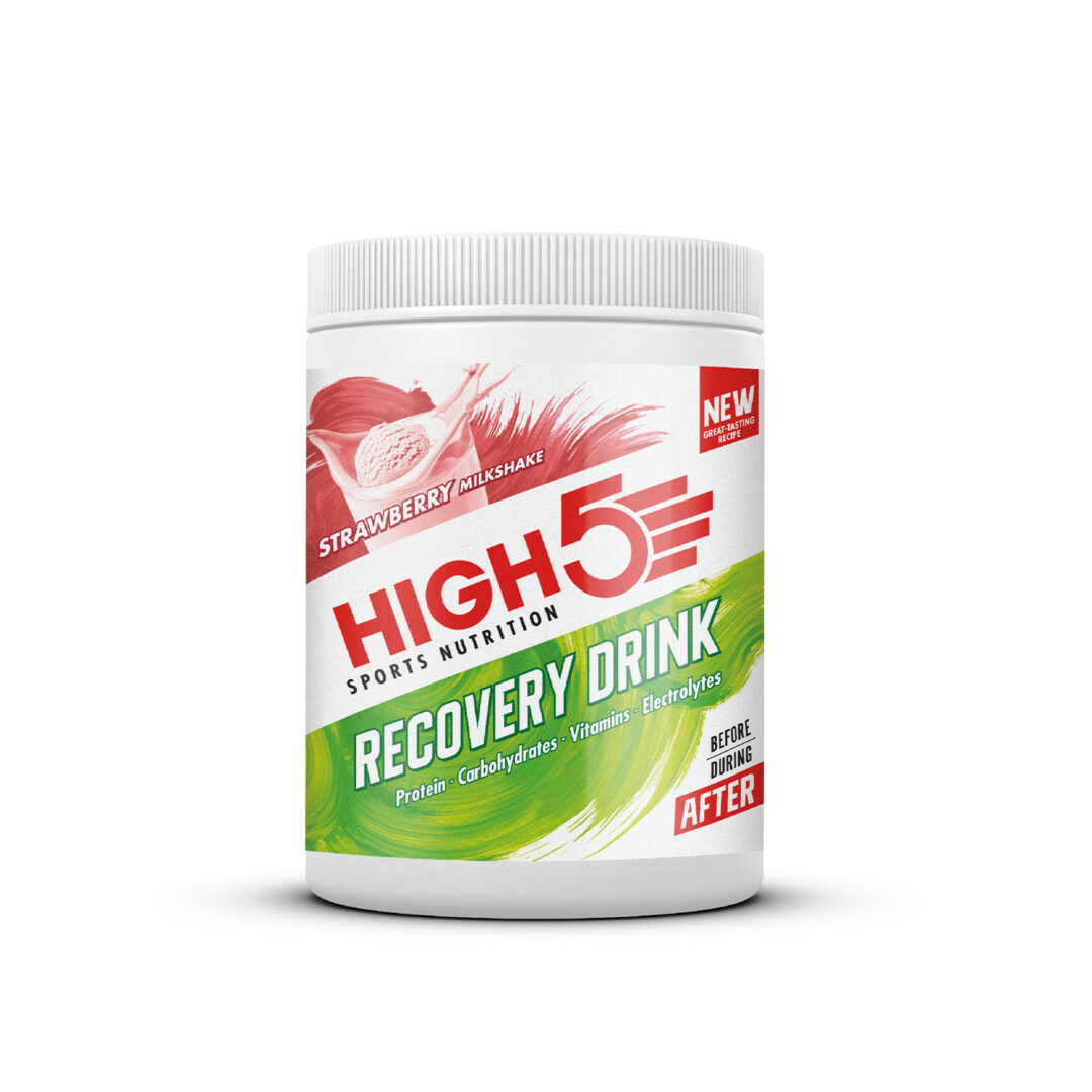 High5 - Recovery Drink 450gr - Erdbeer-Milchshake - Ausdauersport - Ausdauersport