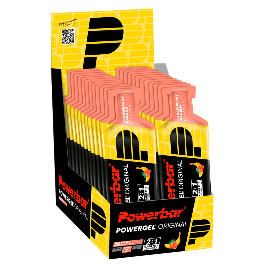 Powerbar - Power Gel 24 Stück (Display) - Erdbeere Banane - Ausdauersport - Sport Ausdauer