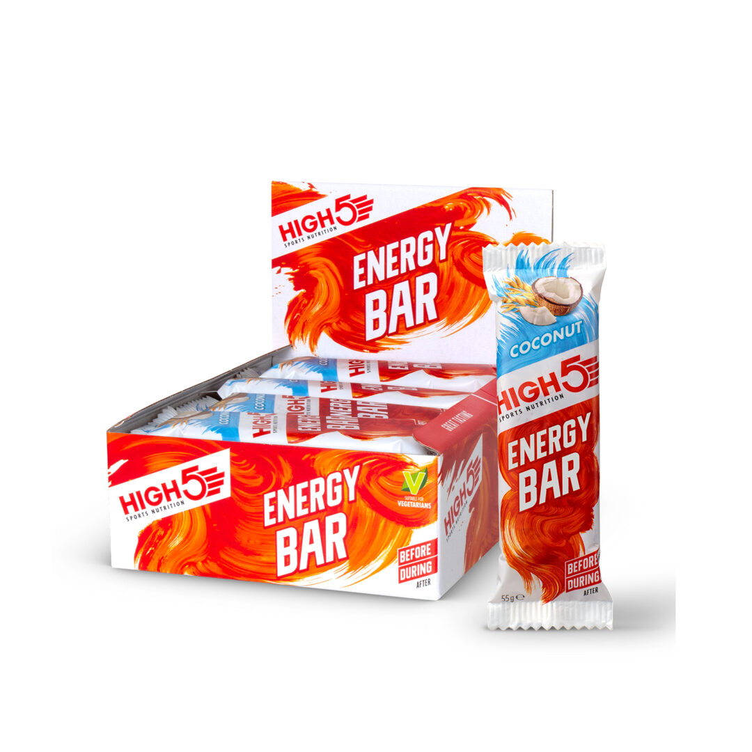 High5 - Energieriegel 55g 12er Pack - Kokosnuss - Ausdauersport - Ausdauersport