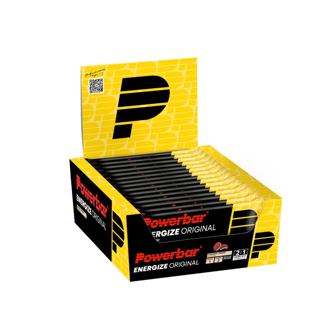 Powerbar Energize Riegel 15x 55 gr (Display) - Cookies &amp; Cream - Ausdauersport