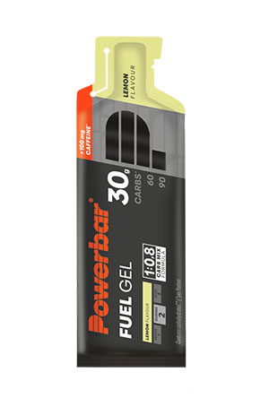 PowerBar Black Line Fuel 30 Gel 50 ml - Zitrone + Koffein - Ausdauersport
