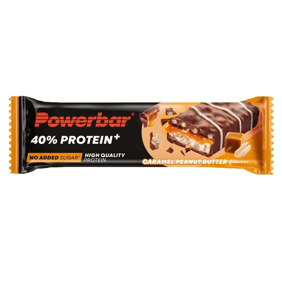 Powerbar - 40% Protein Crisp Riegel - Karamell-Erdnussbutter - Ausdauersport - Sport Ausdauer