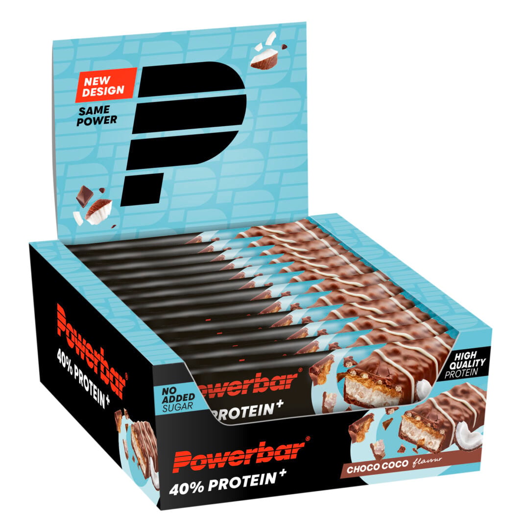 Powerbar - 40% Protein Crisp Riegel 12 Stück (Display) - Choco Coco - Ausdauersport - Sport Ausdauer
