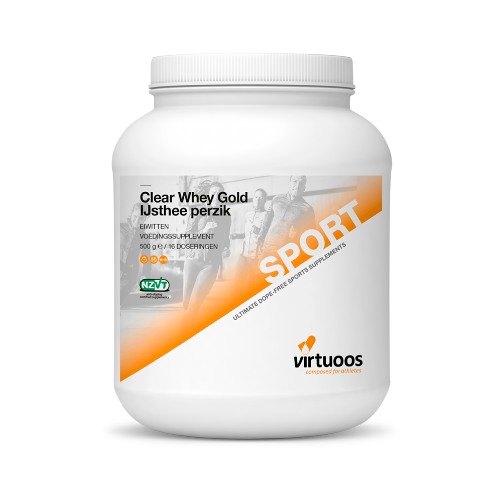 Virtuoos – Clear Whey Gold Eistee Pfirsich – Sports Endurance