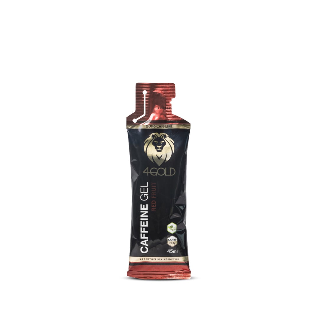 4Gold - Koffein Gel 45 ml - Rote Früchte - Ausdauersport - Sport Ausdauer