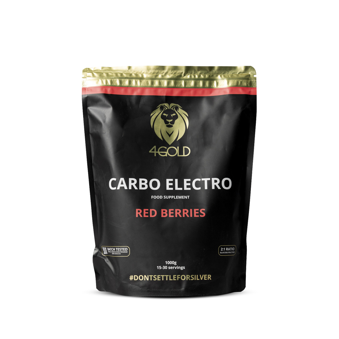4Gold - Carbo Electro Drink 1,0 kg - Rote Beeren - Ausdauersport - Ausdauersport