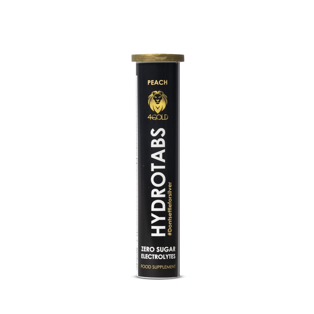 4Gold - Hydrotabs 20x 4 gr (20 Tabs) - Pfirsich - Ausdauersport - Sport Ausdauer