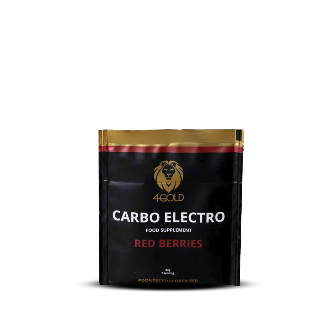 4Gold - Carbo Electro Drink Sachet 33 gr - Rote Beeren - Ausdauersport - Ausdauersport