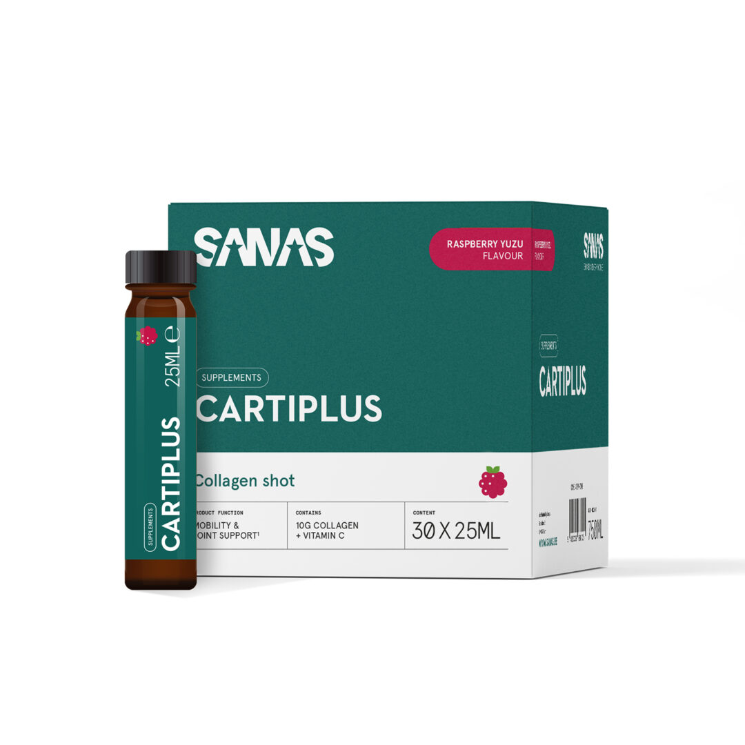 Sanas - Cartiplus - 30 Stück - Himbeere Yuzu - Sports Endurance