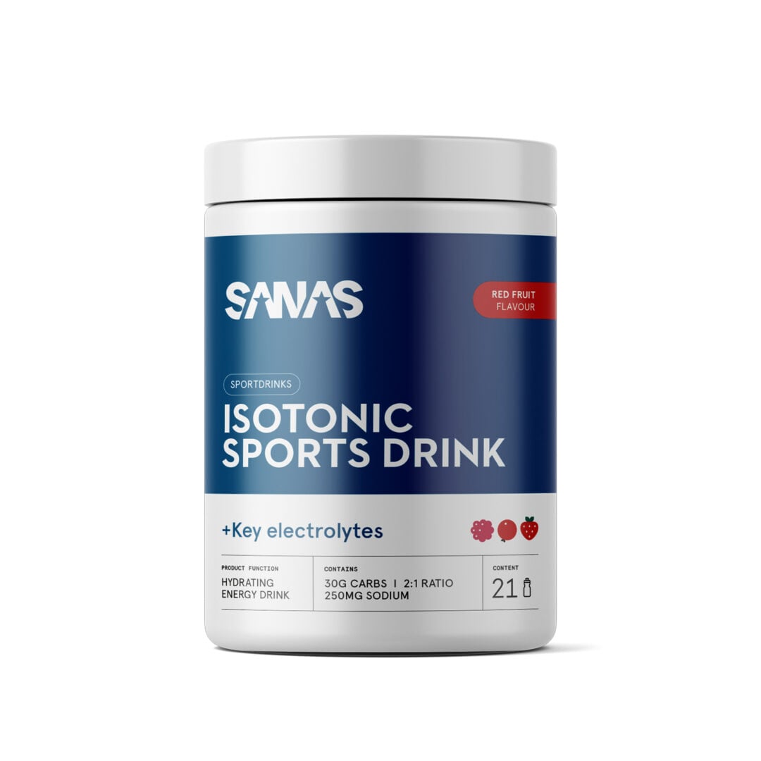 Sanas - Isotonisches Sportgetränk - 735 g - Rote Früchte - Ausdauersport