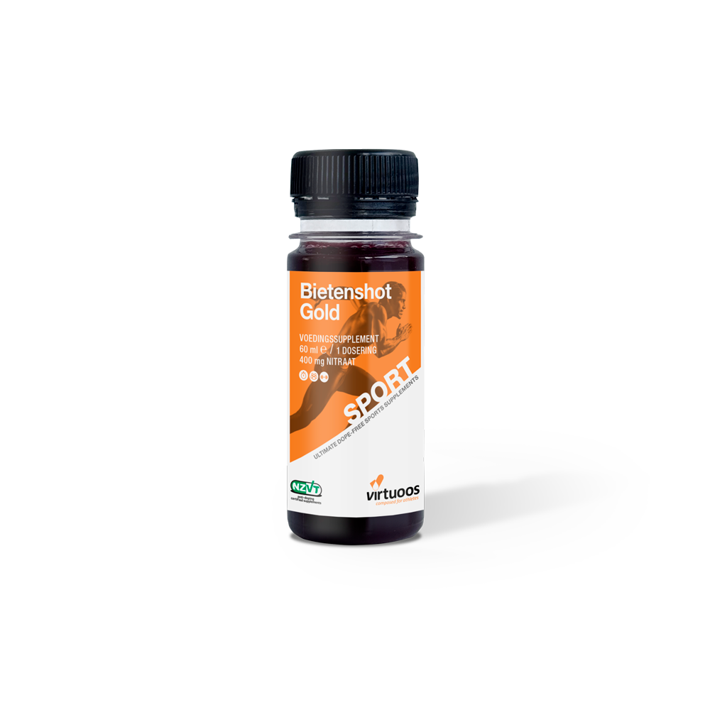 Virtuoso - Beetroot Shot Gold - 60ml - 400mg Nitrat - Ausdauersport