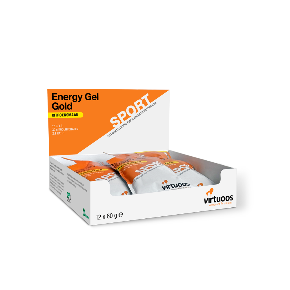 Virtuoso Energy Gel Gold - 12x Zitrone - Ausdauersport
