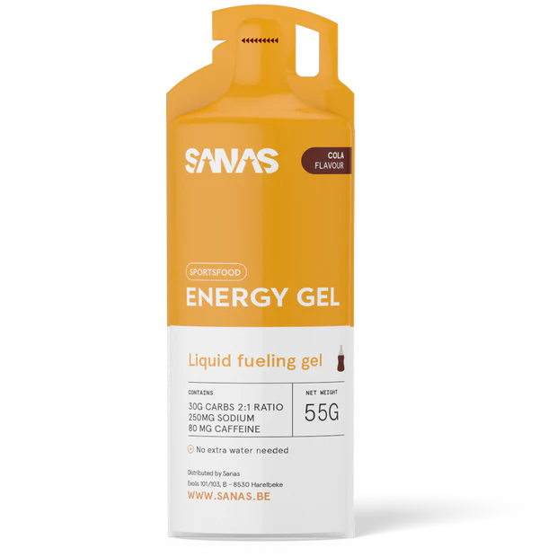 Sanas - Energy Gel Cola Koffein- 6 x 55 gr - Ausdauersport
