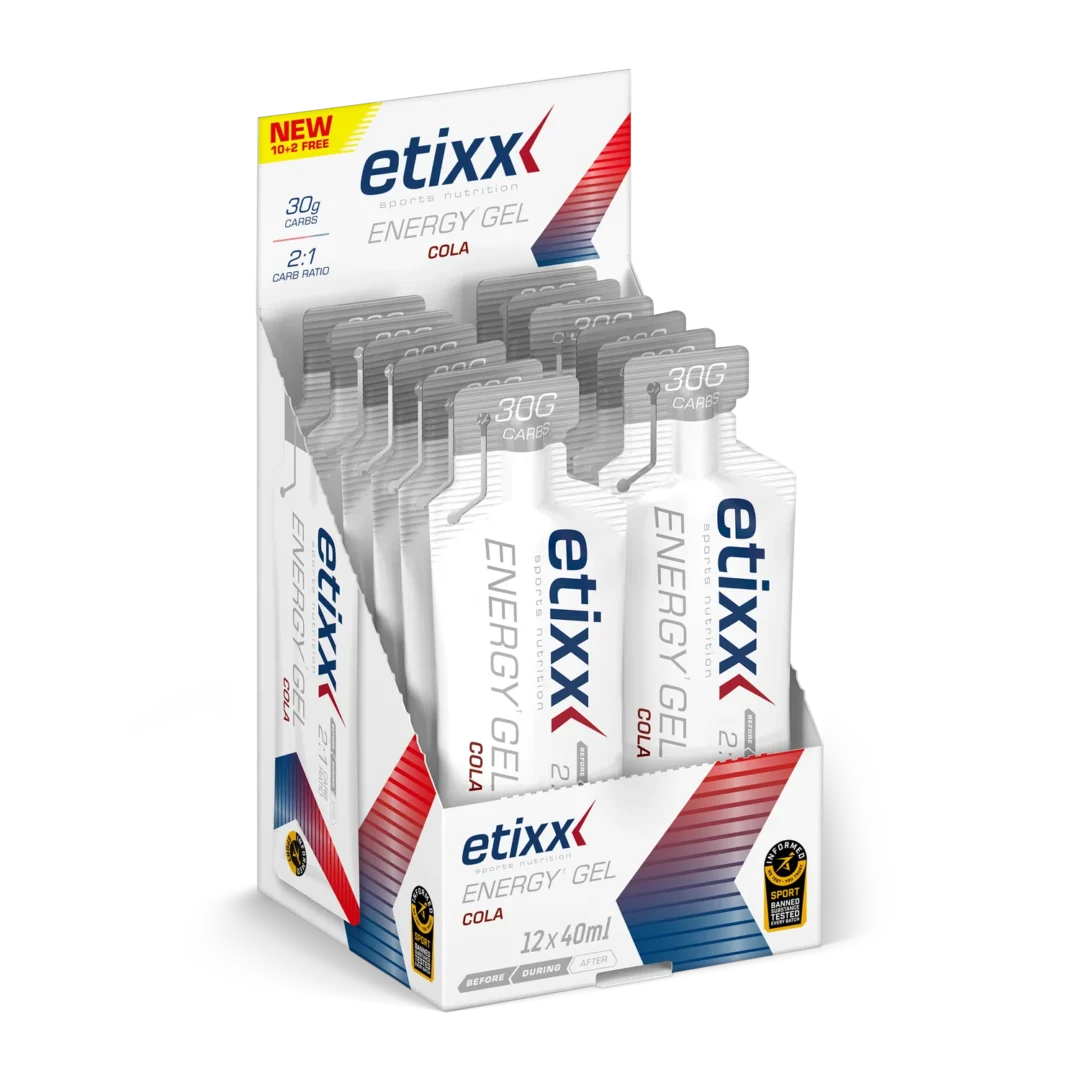 Etixx - Energy Gel 12 x 40 ml - Cola - Ausdauersport