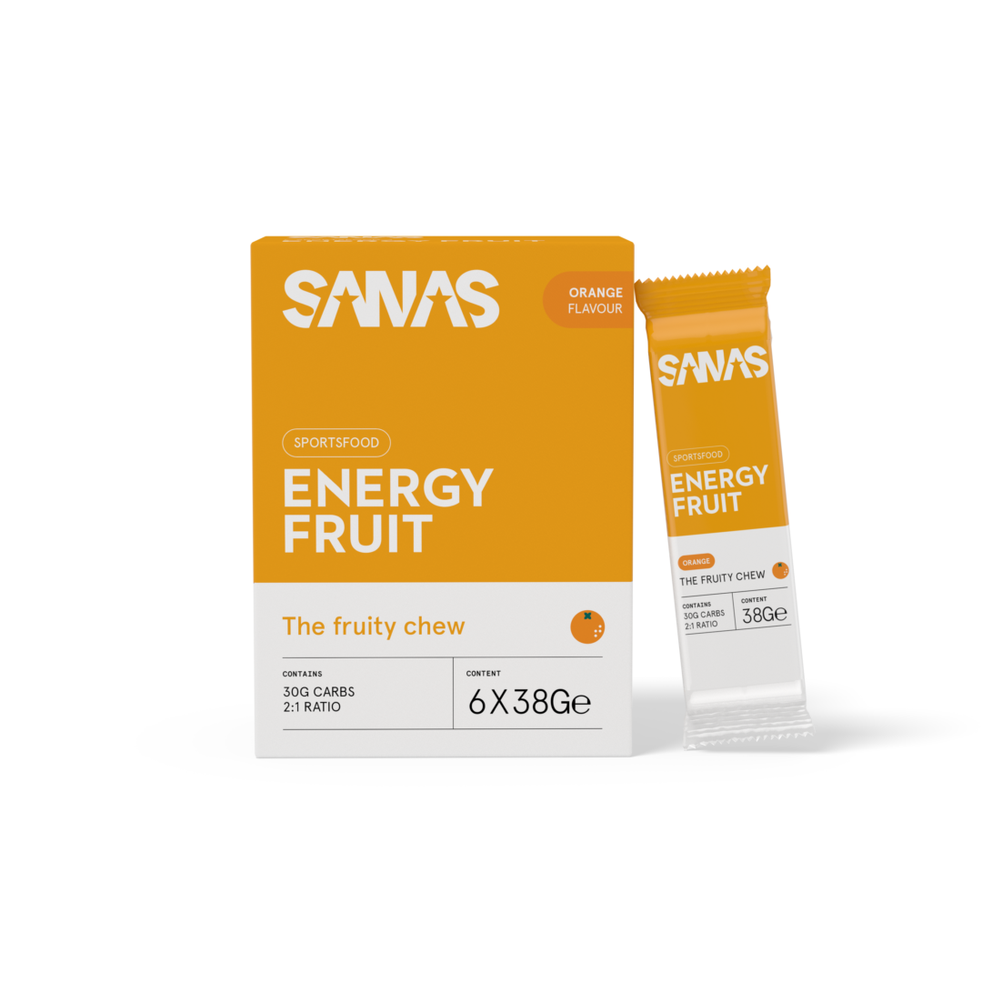 Sanas – Energy Fruit Orange – Box 6 x 38 g – Ausdauersport