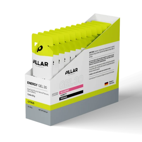 Pillar Performance – Energy Gel 30 Display – Zitrus – Ausdauersport